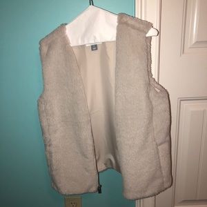 Tan Faux Fur Vest